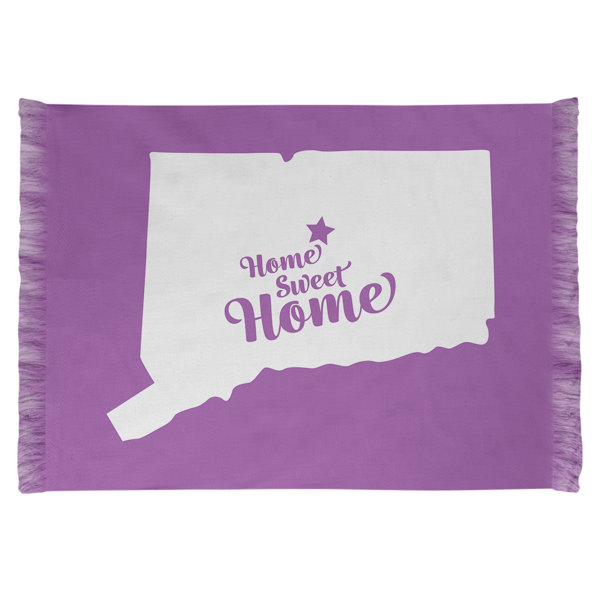 Bless international Chenille Purple Rug Wayfair